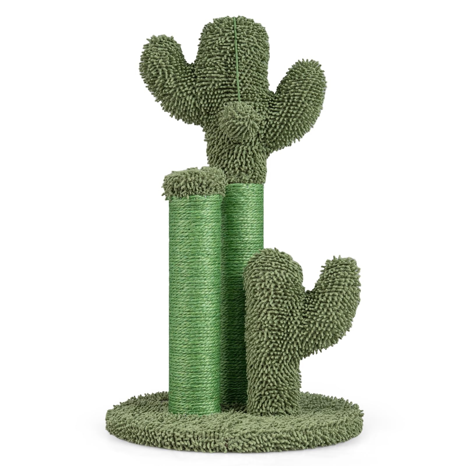 Tangkula Cactus Cat Scratching Post Small Cat Tree Tower
